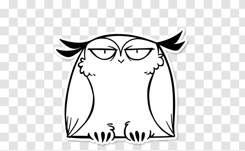 Owl Draco Malfoy Clip Art Ron Weasley Bird - Black And White Transparent PNG