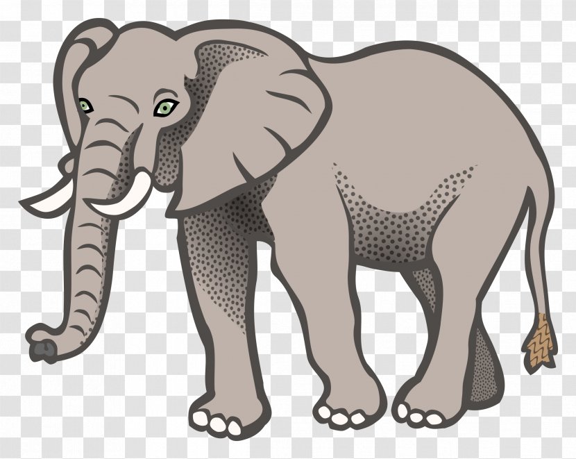 Asian Elephant African Bush Clip Art - Elephants Clipart Transparent PNG