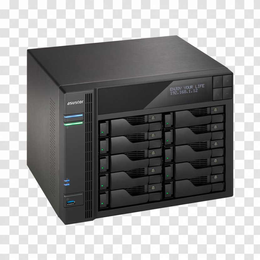 Laptop Network Storage Systems ASUSTOR Inc. Hard Drives Intel Core - Asus As6208t Nas Ethernet Lan Black Netzwerk - H264mpeg4 Avc Transparent PNG