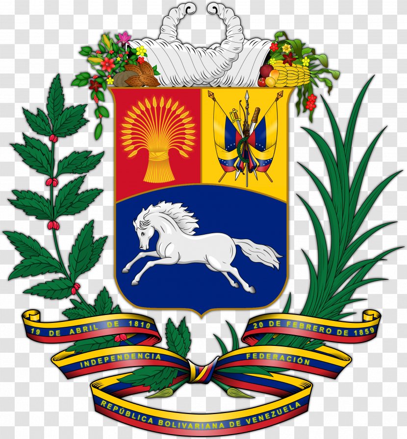 Coat Of Arms Venezuela Flag - The Dominican Republic - ESCUDO Transparent PNG