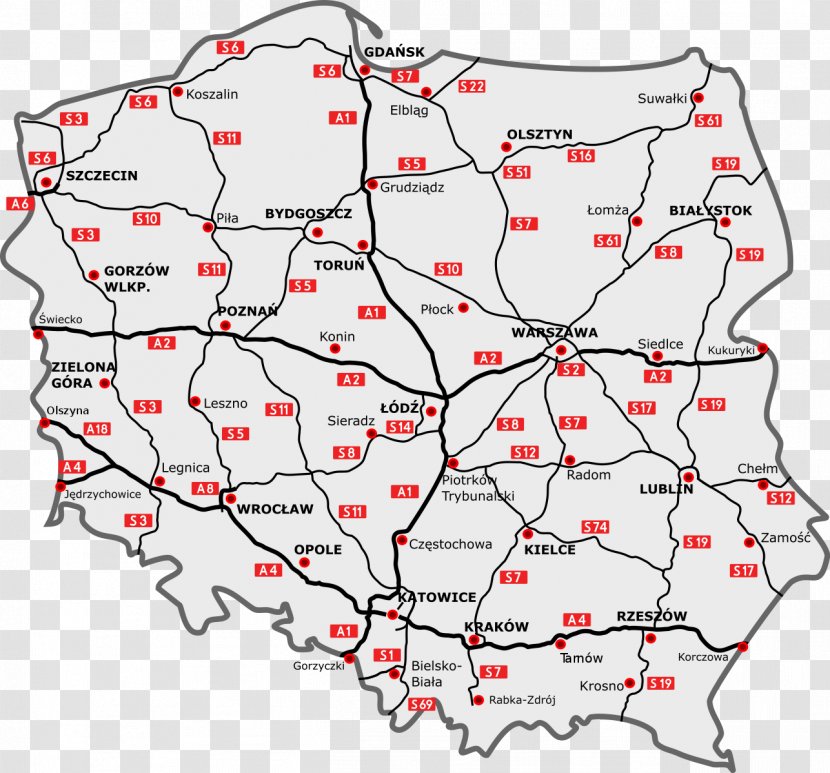 Poland Rail Transport Water Transportation Road - Network Transparent PNG