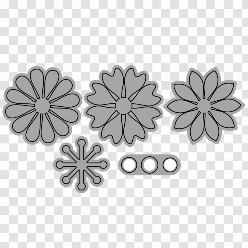 Die Elizabeth Craft Designs, Inc. Pattern - Price - Flower Set Transparent PNG