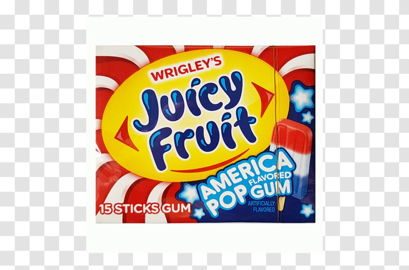 Chewing Gum Juice Juicy Fruit Wrigley Company Candy - Sweetness - Soda Shop Transparent PNG