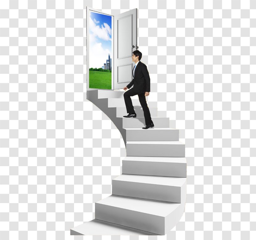 Stairs U53f0u9636 - Business Man On The Transparent PNG