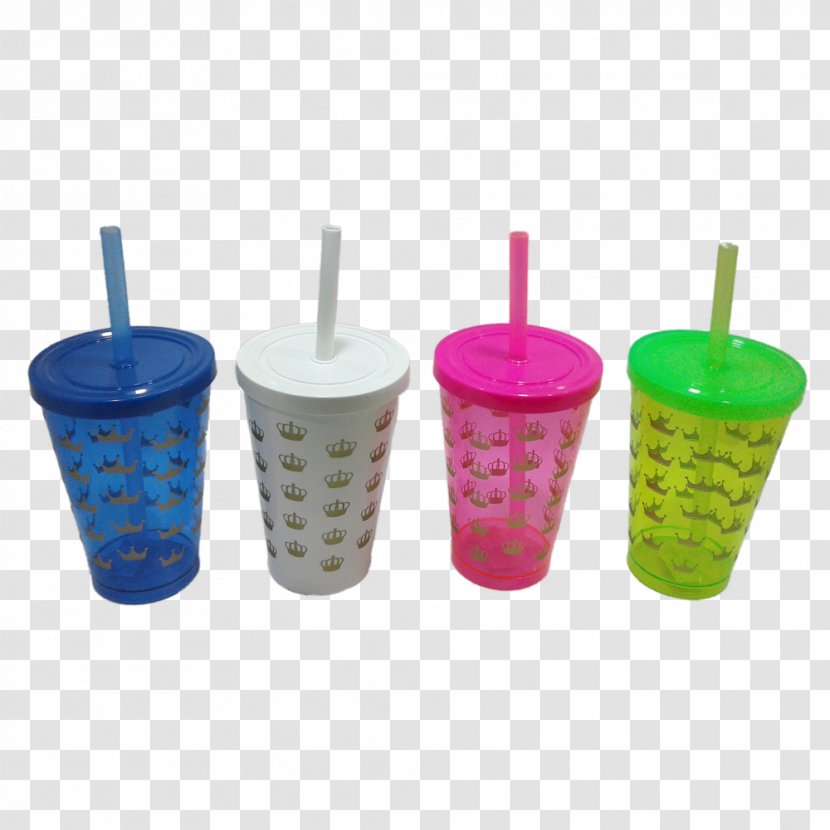 Milkshake Cup Plastic Drinking Straw Vanilla Orchids - Party Transparent PNG