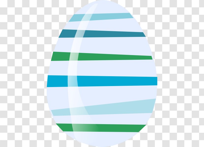 Easter Egg Scrapbooking Embellishment - Green Stripe Transparent PNG