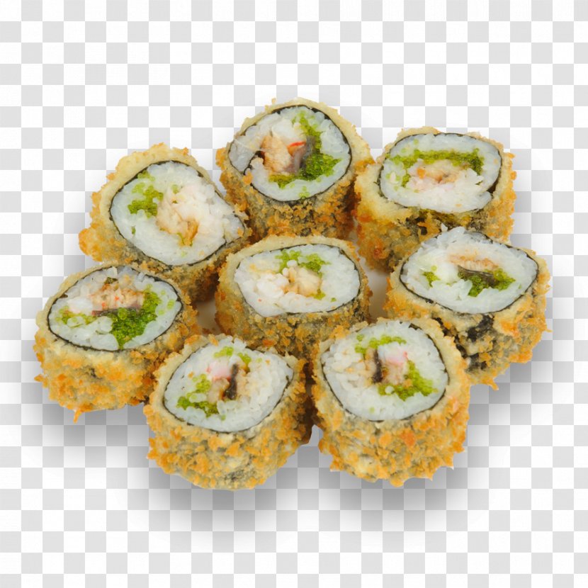 California Roll Gimbap Sushi Makizushi Japanese Cuisine - Vegetarian Transparent PNG