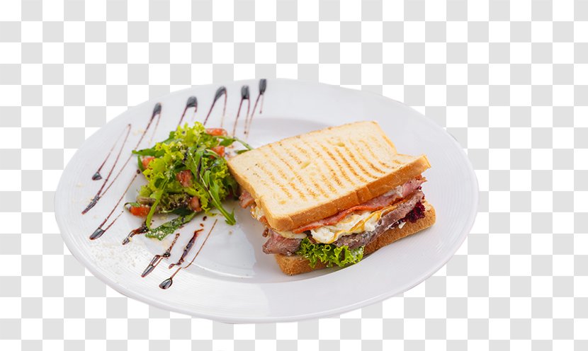 Breakfast Sandwich Ham And Cheese Toast Fast Food Transparent PNG