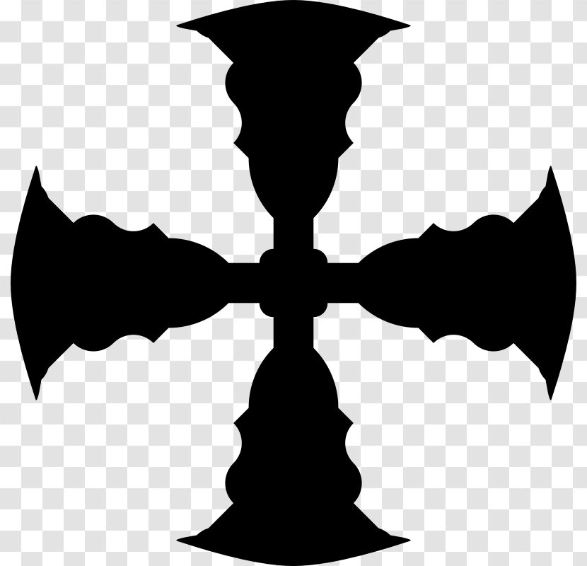 Crosses In Heraldry Clip Art - Monochrome Photography - Black And White Transparent PNG