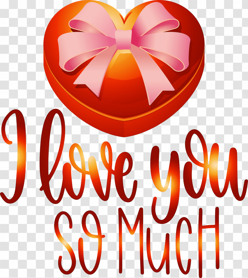 I Love You So Much Valentines Day Love Transparent PNG