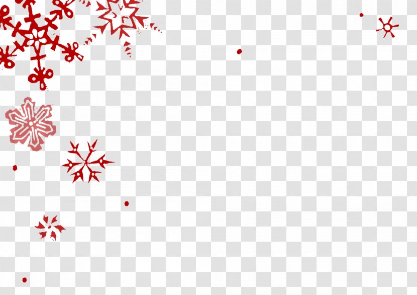 Snowflake Red Desktop Wallpaper Transparent PNG
