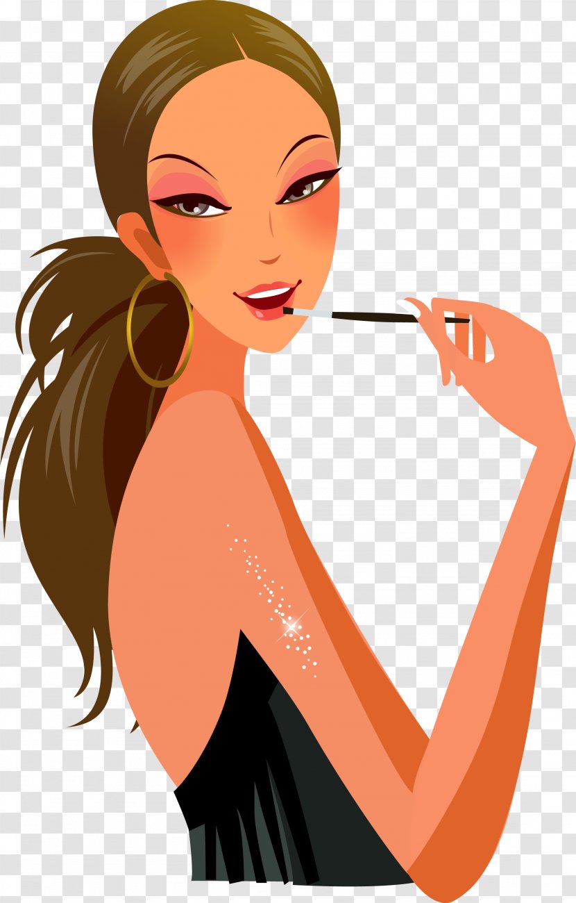 Cosmetics Euclidean Vector Beauty Adobe Illustrator Make-up - Watercolor - Is Makeup Transparent PNG