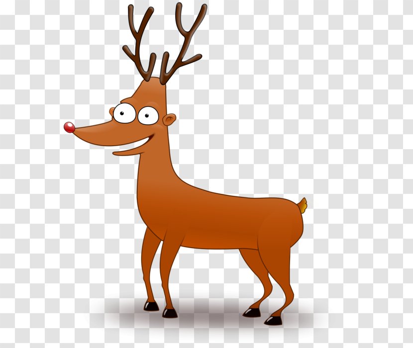 Reindeer Rudolph Clip Art - Wildlife Transparent PNG
