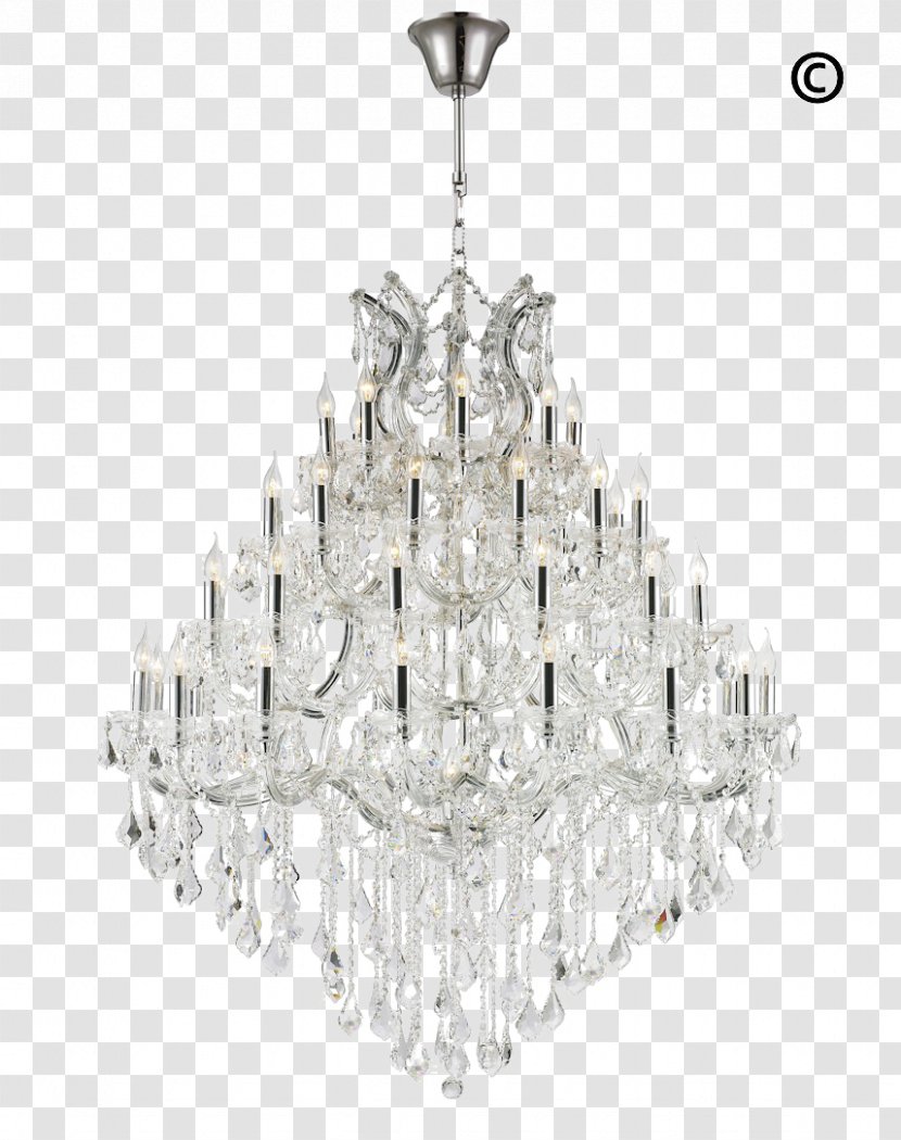 Chandelier Lighting Light Fixture Crystal - Electric Transparent PNG