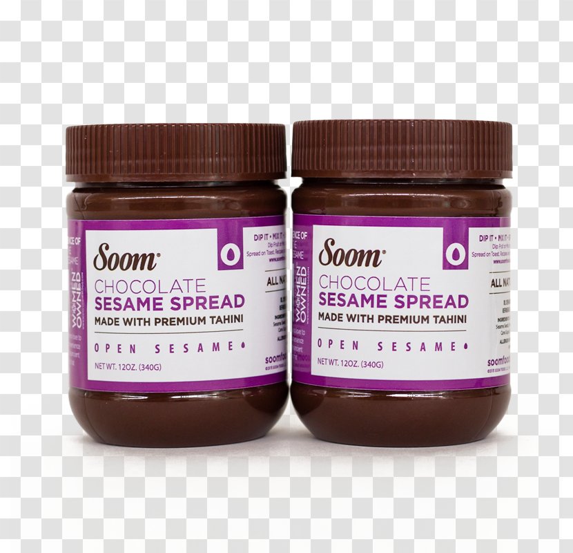 Ice Cream Chocolate Chip Cookie Tahini Spread - Purple Transparent PNG