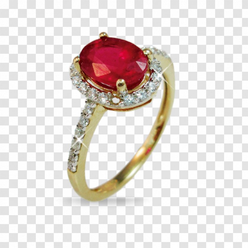 Ruby Body Jewellery Diamond - Rings Transparent PNG
