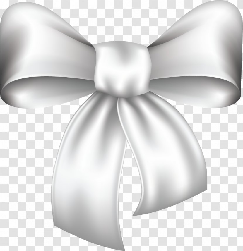 Ribbon Photography Clip Art - White - Silver Transparent PNG