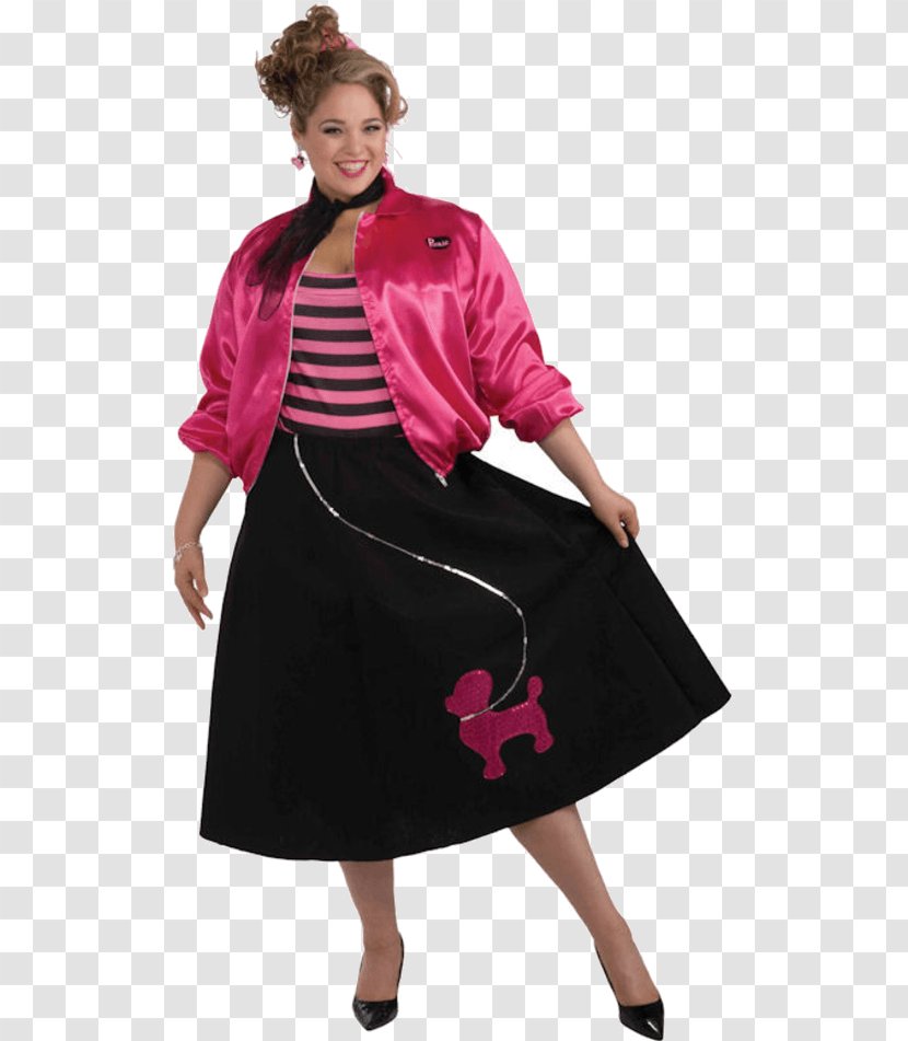 1950s Poodle Skirt Clothing Sizes Costume - Jacket Transparent PNG