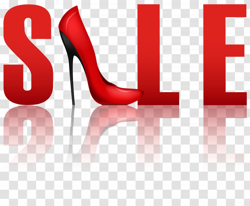 Sales Advertising Clip Art - Highheeled Footwear - Sale Sticker Transparent PNG