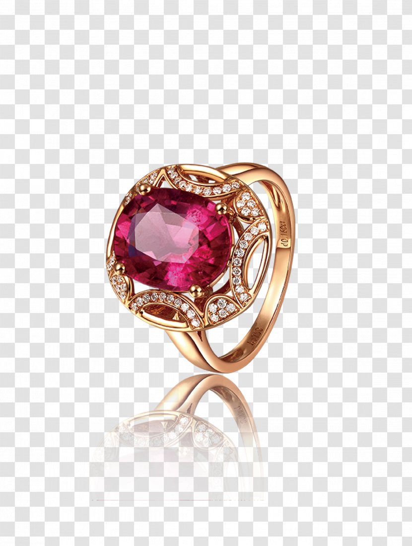 Ruby Ring Download - Luxury Purple Gemstone Material Transparent PNG