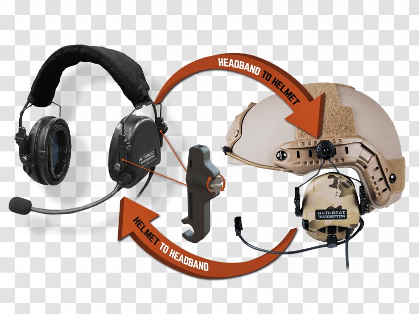 Noise-cancelling Headphones Microphone Headset Audio - Military Equipment Transparent PNG