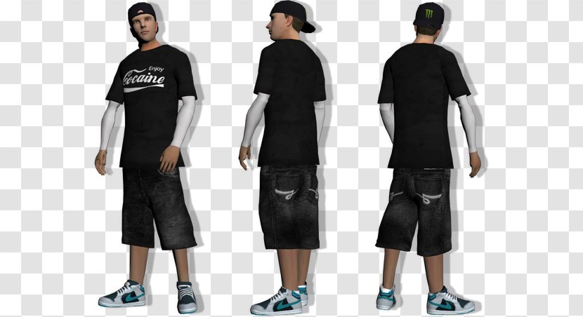 Grand Theft Auto: San Andreas Maillot Sleeve T-shirt Shoulder - Standing - Auto Transparent PNG