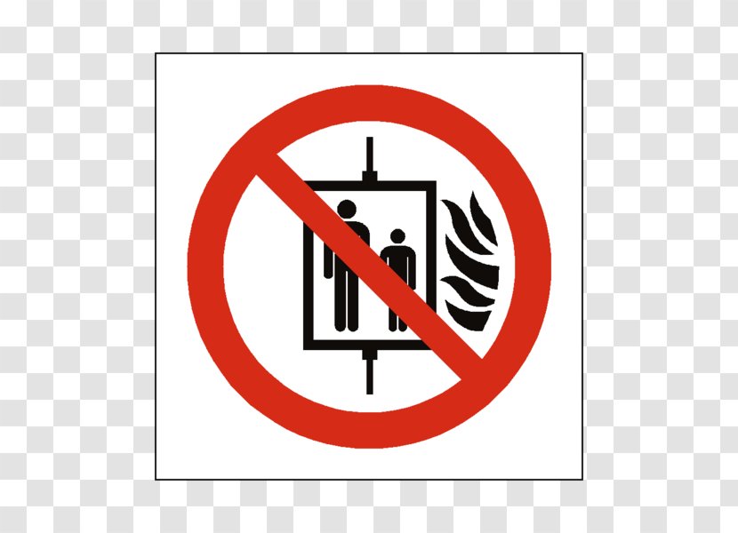 Sign Safety Elevator Fire Symbol - Text - Prohibition Of Signs Transparent PNG