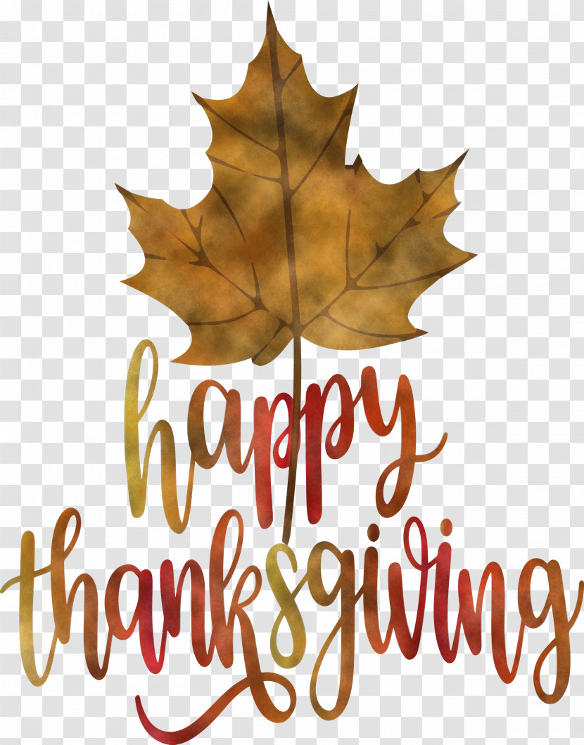 Happy Thanksgiving Autumn Fall Transparent PNG