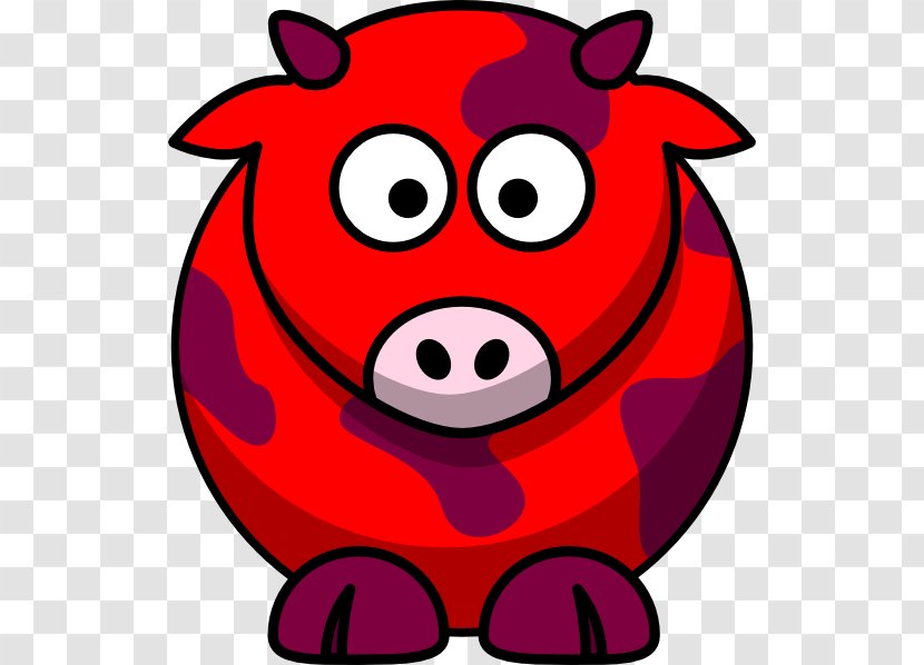 Cattle Red Cow Clip Art - Smile Transparent PNG