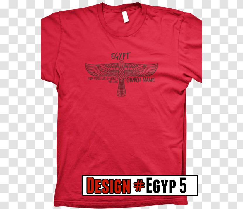 T-shirt Red Logo Sleeve - Outerwear - T Shirt Printing Design Transparent PNG