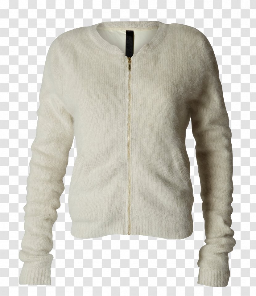 Cardigan Neck - Beige Transparent PNG