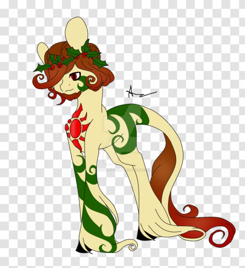 DeviantArt Horse Christmas Pony - Mythical Creature - Pasties Transparent PNG