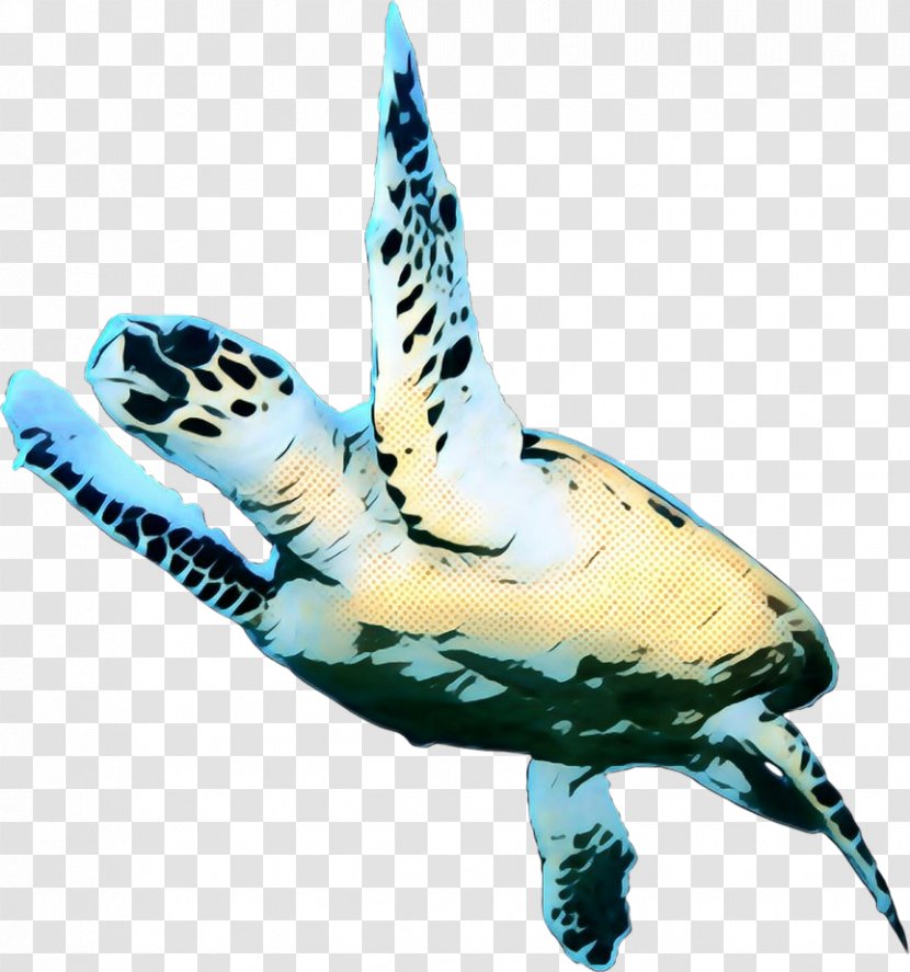 Pop Art Retro Vintage - Reptile - Kemps Ridley Sea Turtle Transparent PNG