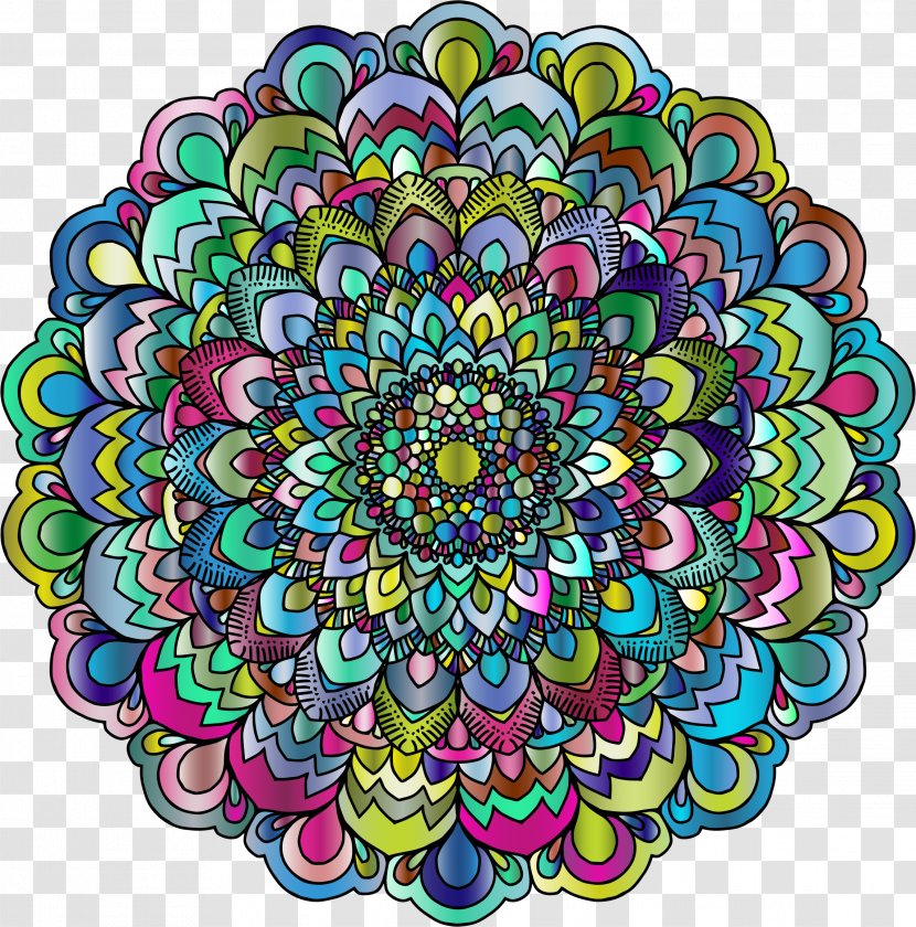 Geometry Abstraction Clip Art - Flower - Mandala Transparent PNG