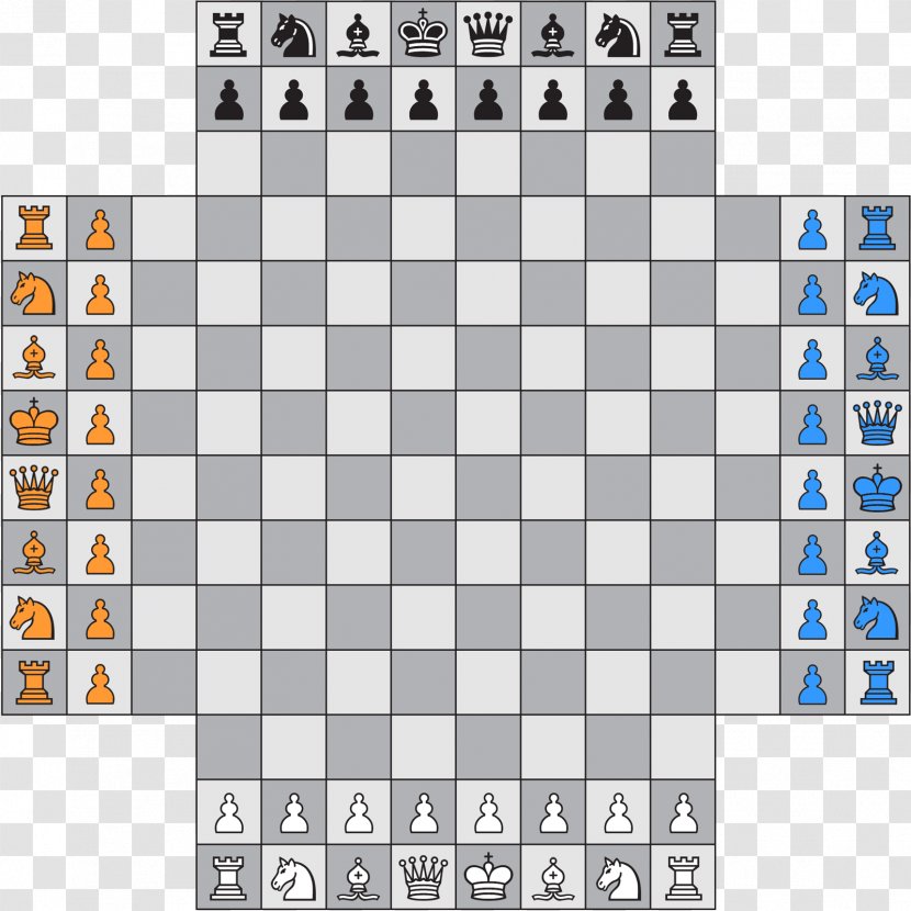 Four-player Chess Variant Free 4 Player Game - Point - Board Transparent PNG