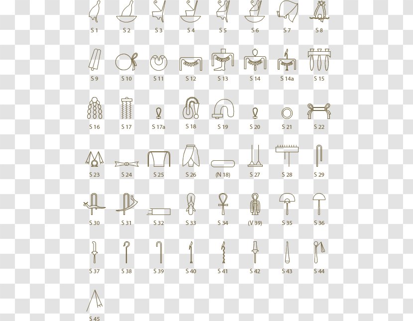 Ancient Egypt Egyptian Hieroglyphs Gardiner's Sign List Character Transparent PNG