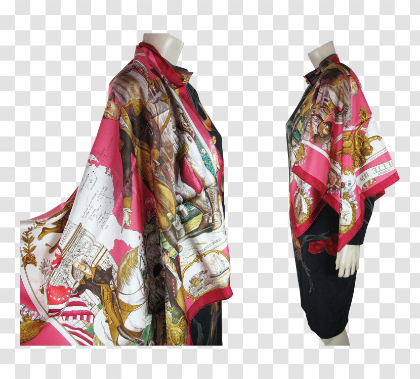 Kimono Outerwear Scarf Stole Hermès - Costume - Fresh Literature Transparent PNG