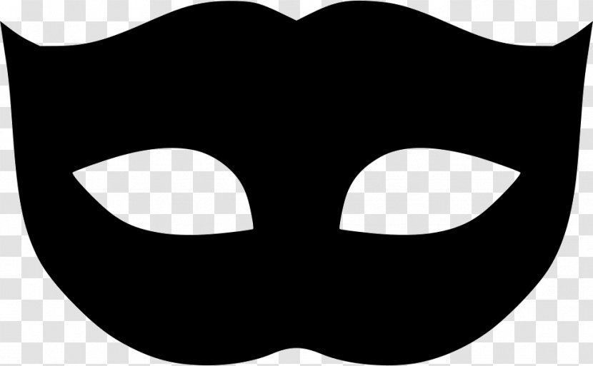 Whiskers Snout Mask White Clip Art - Black M Transparent PNG