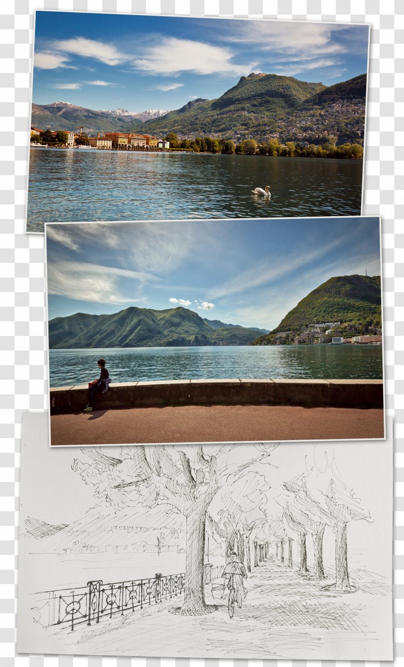 Lugano Italy Oléron Water City - Loch - Pale Transparent PNG
