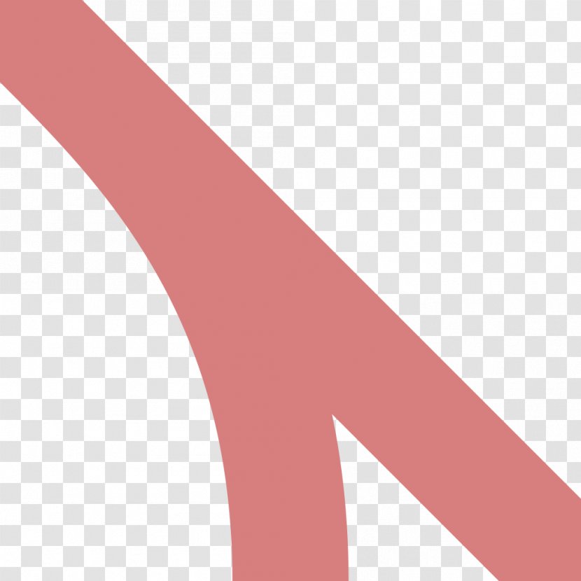 Pink M Line Angle Finger - Joint Transparent PNG