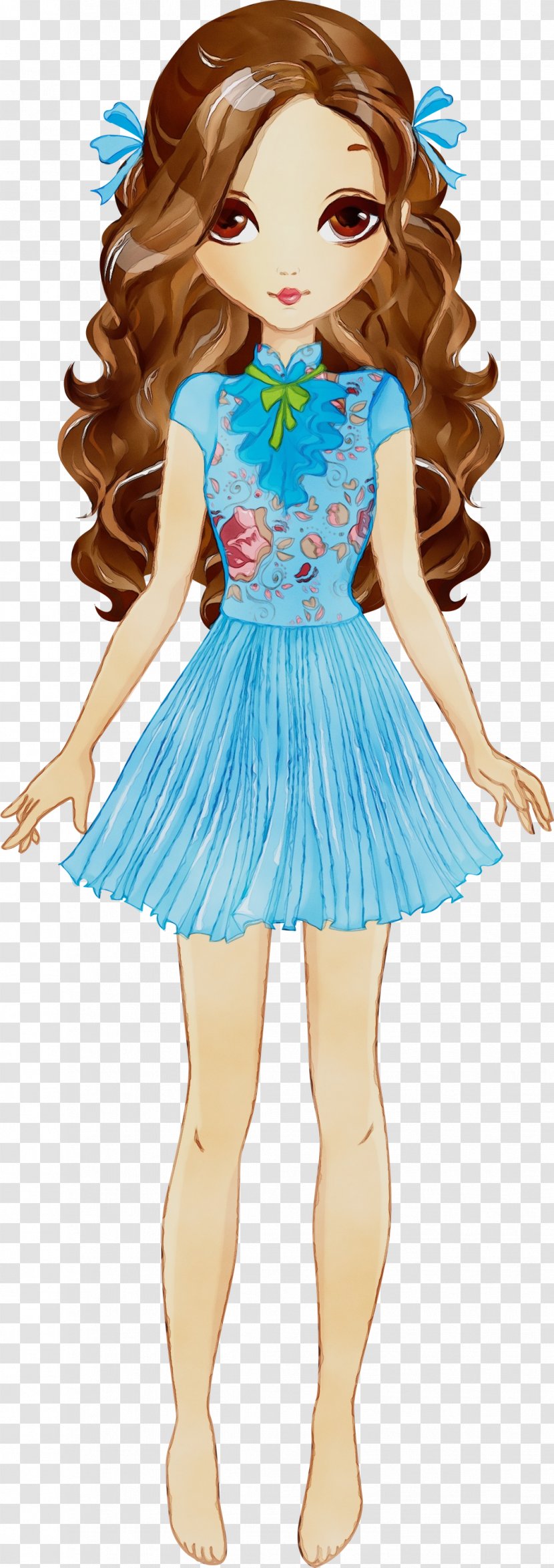 Girl Cartoon - Wet Ink - Style Fictional Character Transparent PNG