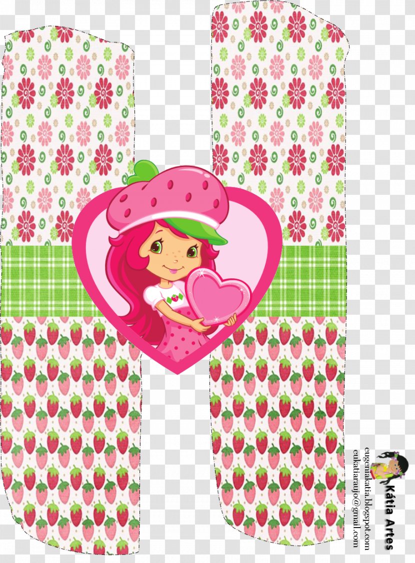 Strawberry Shortcake Tart Letter Transparent PNG