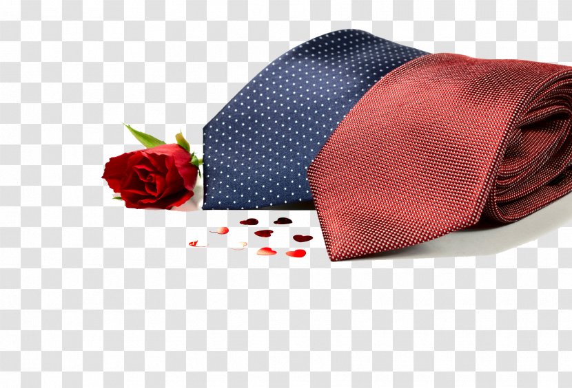 Father's Day Gift Festival - Father - Tie With Roses Transparent PNG