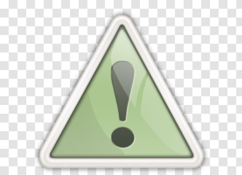 Triangle Computer Software Object - Green - Warning Transparent PNG