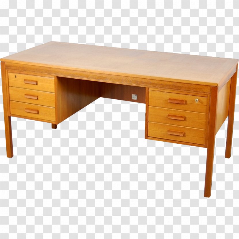 Desk Table Drawer Parquetry Teak - Rolltop Transparent PNG