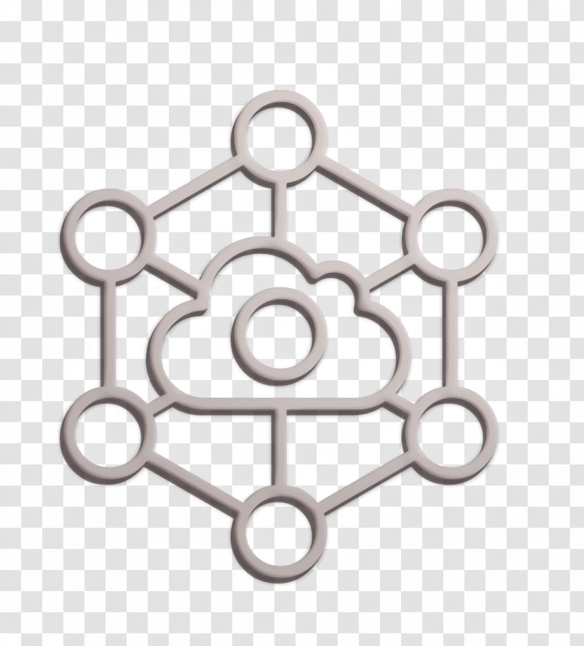 Cloud Icon Internet Of Things - Iot - Metal Transparent PNG