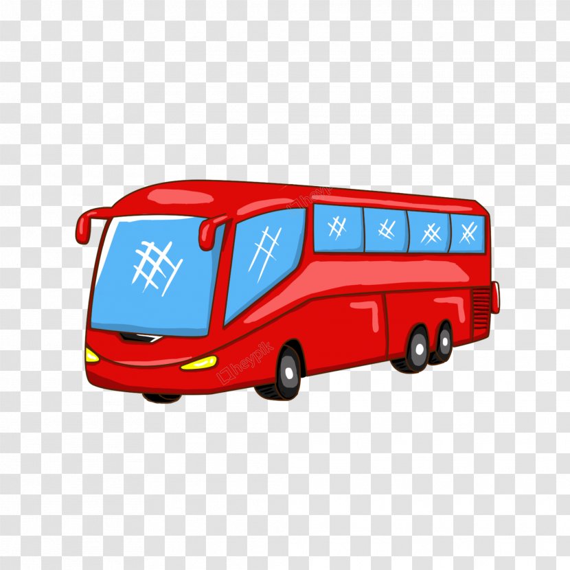 Bus Cartoon - Doubledecker - Toy Vehicle Transparent PNG