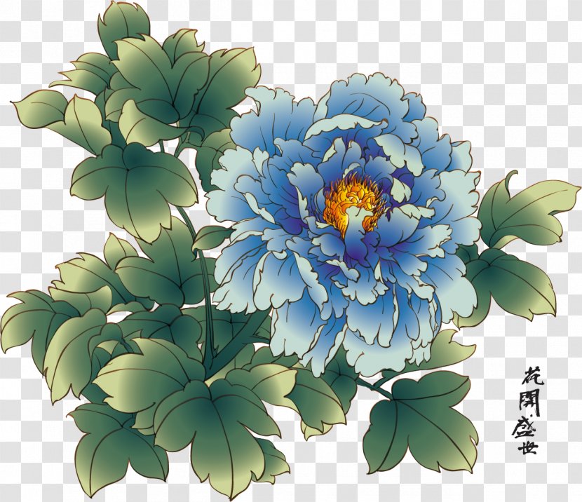 China Peony Chinese Painting - Pink Flowers - Bloom Transparent PNG