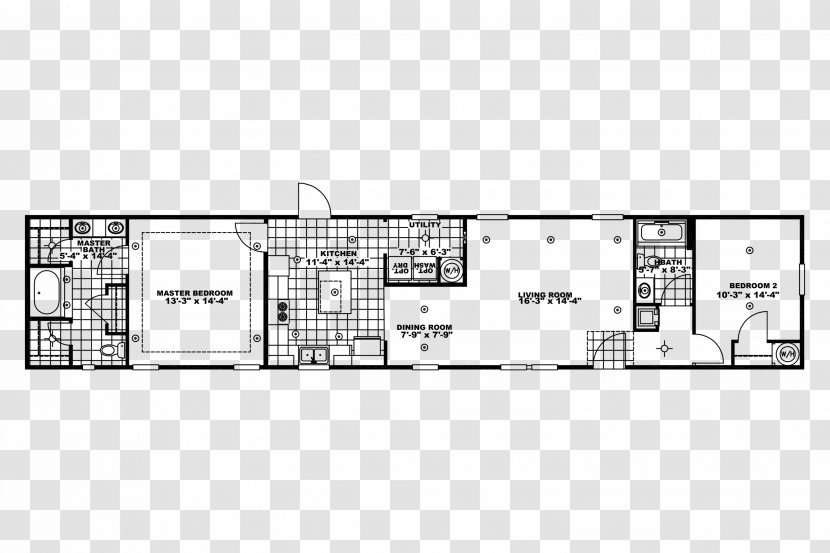 Floor Plan Bedroom - Silhouette - Moblie Transparent PNG