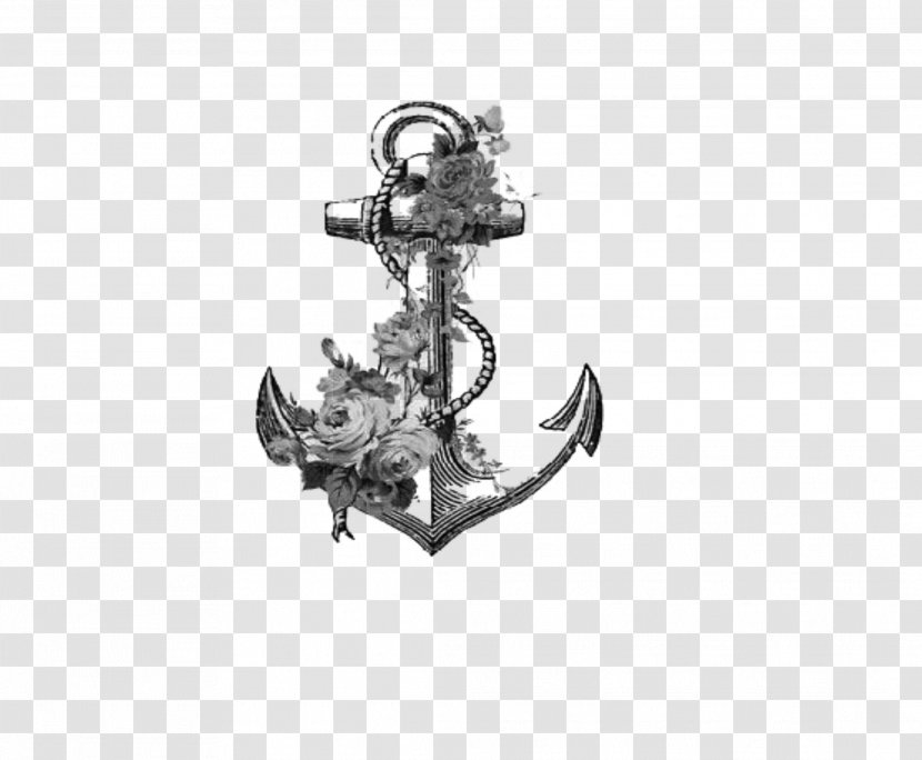 Drawing Flower Anchor Floral Design Art Transparent PNG